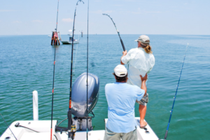 Private Fishing Charter Over a Tampa Bay Party Boat